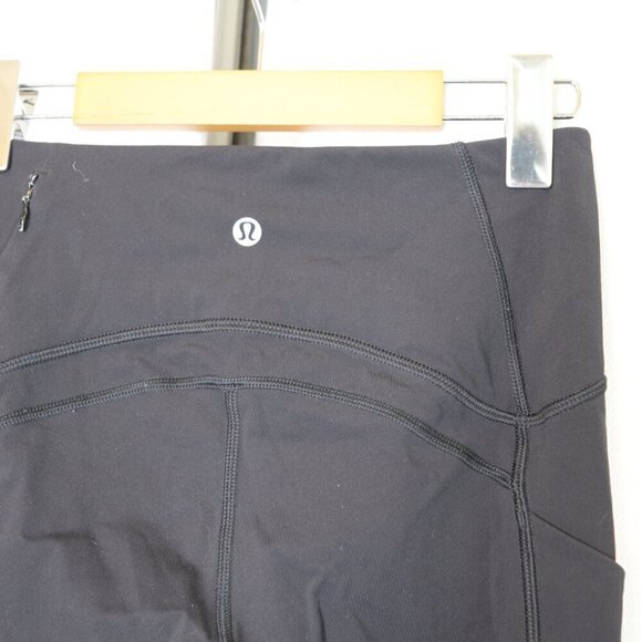 Lululemon Sole Training 7/8 Black Tight Leggings Sz 4 - Picture 9 of 10